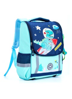 Eazy Kids School Bag Dino In Space - Green  - Image 4