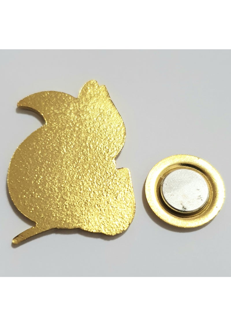 الزعابية بروش على شكل شعار اليوم الوطني لدولة الإمارات العربية المتحدة باللغة العربية - Image 3