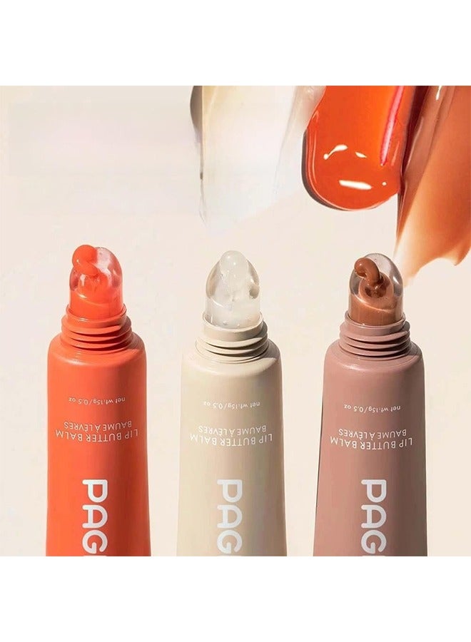 PAGE VINE Lip Butter Balm - Lip Conditioning Lip Mask and Lip Balm for Instant Moisture, Shine and Hydration - Sheer-Tinted, Soothing Lip Care #05 - Image 4