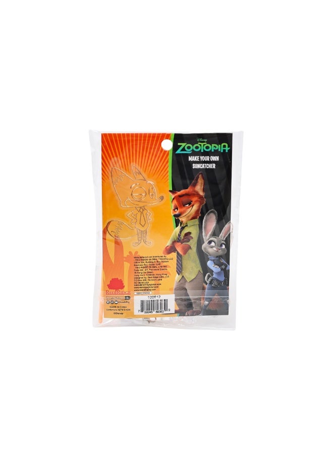 Disney Zootopia Nick Make Your Own Suncatcher | Painting Kit | Art & Craft For Kids | Fun Staycation Activity | Age 3+ - Image 2