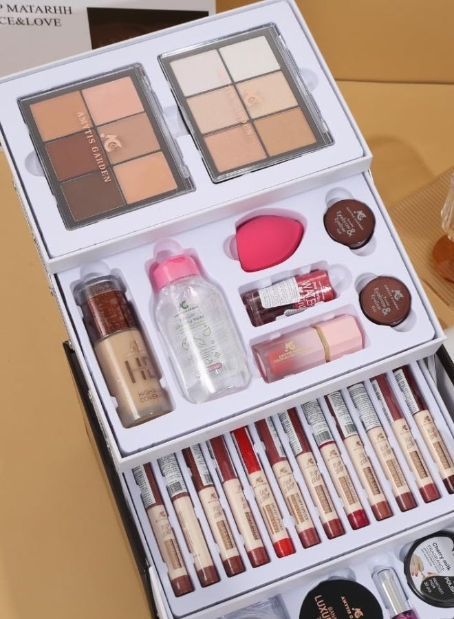 اميتيس جاردن مجموعة المكياج الاحترافية للنساء مجموعة هدايا كاملة 50 × 30x24.2 سم - Image 4