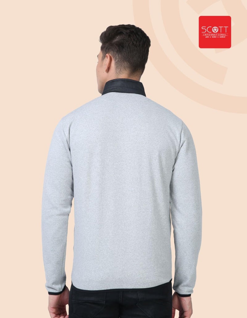 Scott International Jackets for Men | Winter wear | Men's Polyester Full Sleeve Zip with Pocket | Men Jackets | Winter Standard length Jackets - Image 3