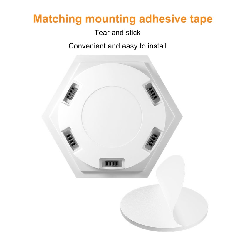Wall Lamp Creative Night Light LED Bedroom Decorative Hexagonal Module Honeycomb Modeling Lamp Bedside Background Lights - Image 3
