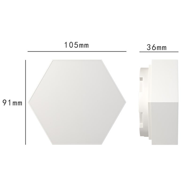 Wall Lamp Creative Night Light LED Bedroom Decorative Hexagonal Module Honeycomb Modeling Lamp Bedside Background Lights - Image 5