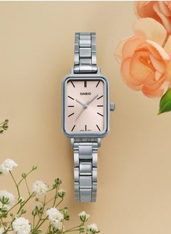CASIO Women's Analog Rectangle Dial Stainless Steel Watch LTP-V009D-9E  - Image 2
