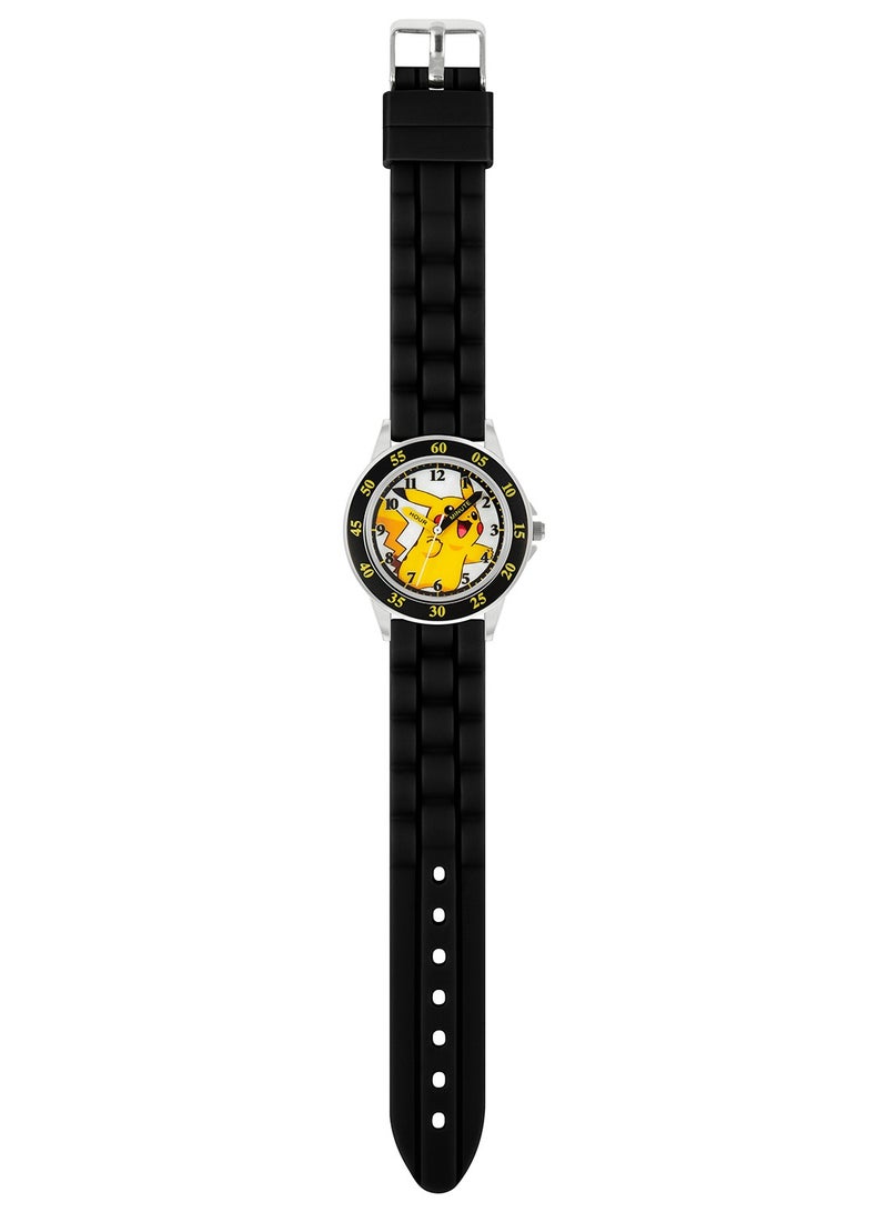 Pokemon Pokémon Black Silicone Strap Time Teacher Watch For Boys - POK9048ARG - Image 2