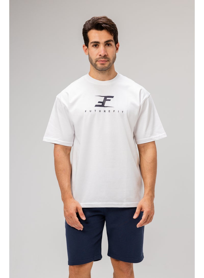 Future Men Basic Half Sleeves T-Shirt Casual Style With Simple Design For Men White Size XL  - Image 5
