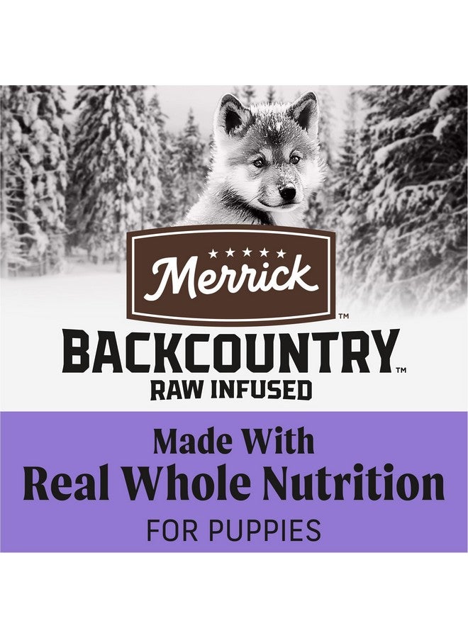 ميريك طعام جاف فاخر للجراء من ميريك باك كانتري هيلثي جرينز، قطع دجاج مجففة بالتجميد، كيس 10.0 رطل - Image 3