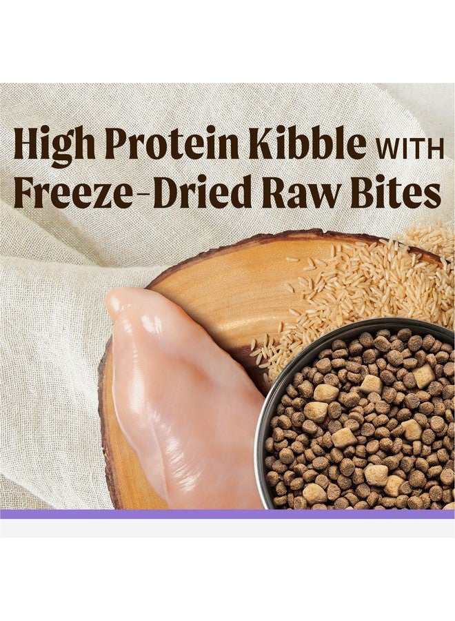 ميريك طعام جاف فاخر للجراء من ميريك باك كانتري هيلثي جرينز، قطع دجاج مجففة بالتجميد، كيس 10.0 رطل - Image 2