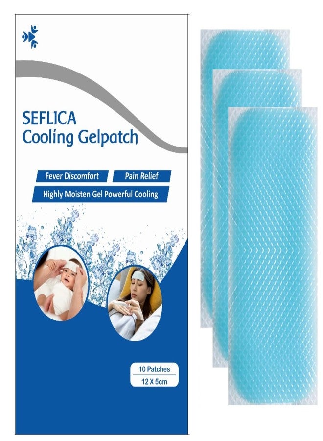 SEFLICA® Kids Cooling Patches (10 Pack) | Fever & Headache Relief Gel Strips | Instant Cooling Pads for Children | Safe, Gentle & Long-Lasting Cooling Therapy. - Image 1
