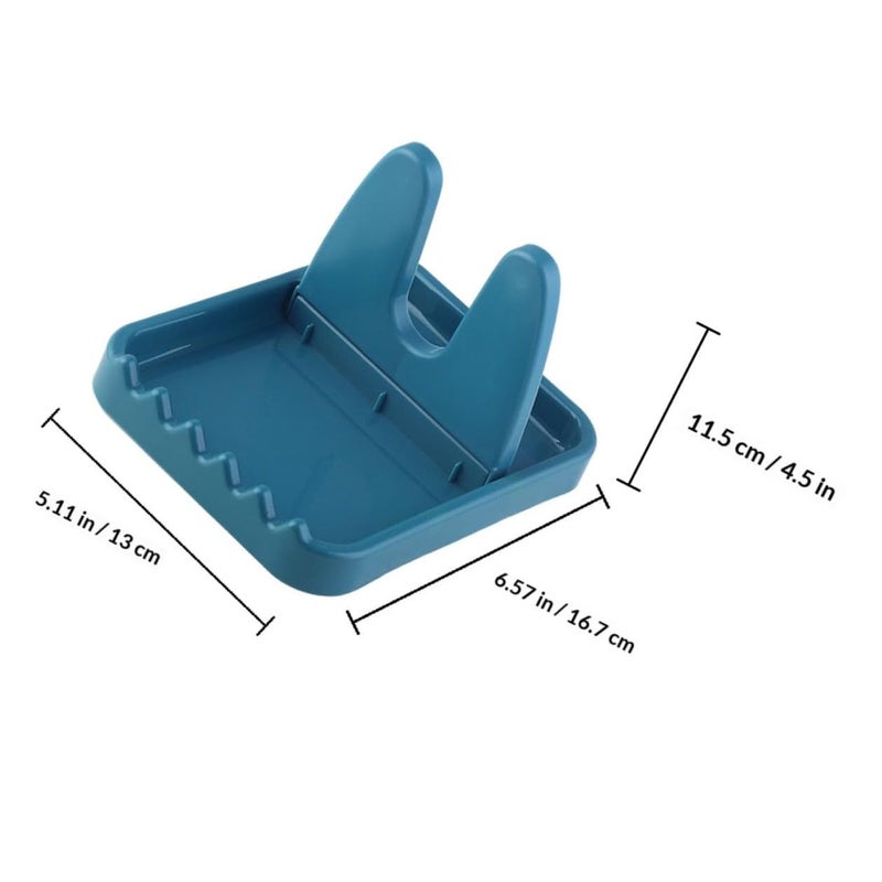 3pcs Foldable Pan Lid Rack Spoon Rest Multicolor Kitchen Countertop Storage - Image 3