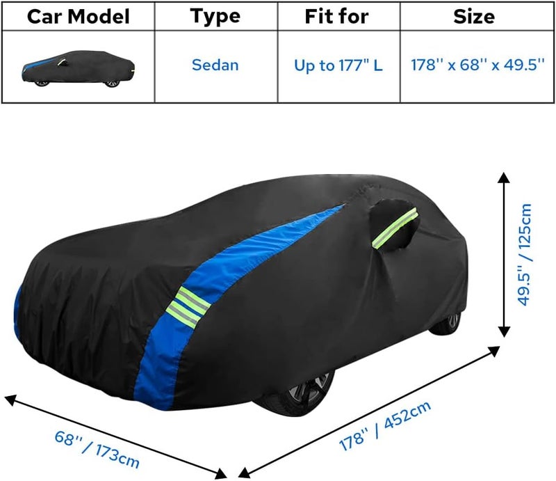 Avecrew Waterproof Car Cover for Sedans - Image 2