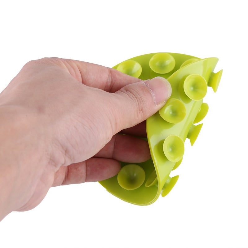 Anti Slip Placemat, Children Cutlery Placemat Baby Kids Magic Suction Mat Double Sided Suckers for Baby Kids (Green) - Image 5
