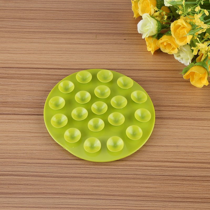 Anti Slip Placemat, Children Cutlery Placemat Baby Kids Magic Suction Mat Double Sided Suckers for Baby Kids (Green) - Image 3