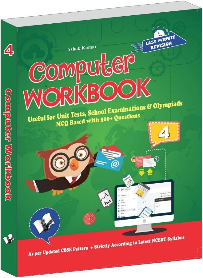 Computer Workbook Class 4: Useful for Unit Tests, School Examinations & Olympiads - pzsku/ZF957ED716186FA17BDB4Z/45/_/1724835107/656b5286-c521-4e71-ac35-7514a45f842a