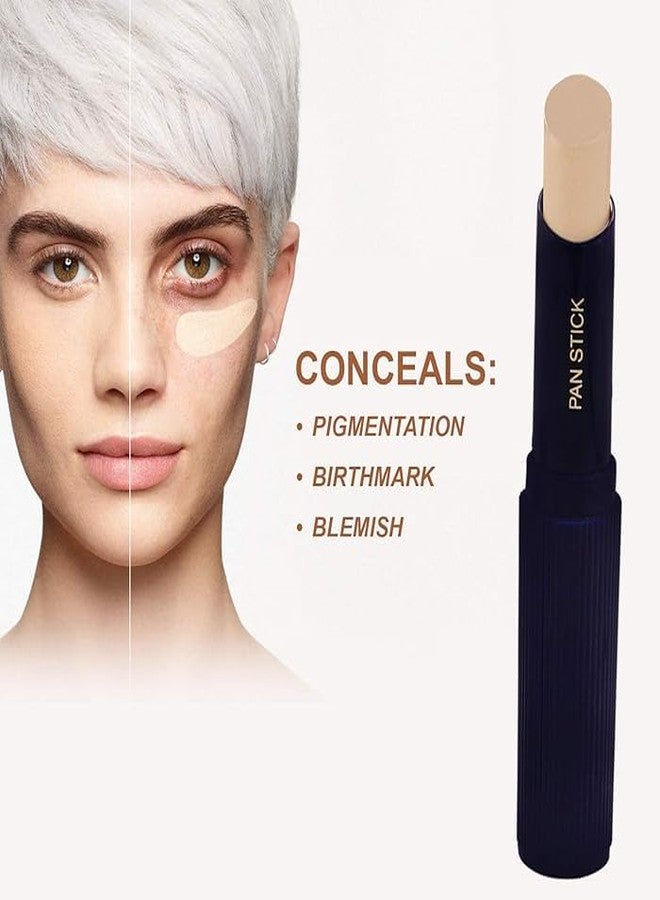 سي في بي قلم كريم أساس CVB LS-502 Ultra HD Invisible Cover Pan Stick - كريم أساس للوجه بتغطية كاملة لتعديلات سلسة ولمسة نهائية خالية من العيوب | مكياج يدوم طويلاً وسهل الدمج (بيج طبيعي) - Image 2