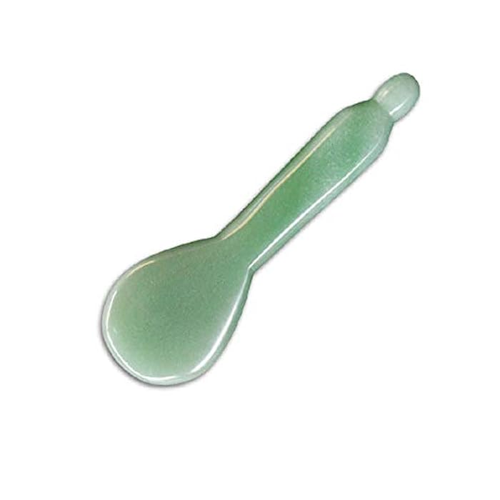 TOP SEWING Jade Gua Sha Massage Tools Facial Tool Natural Green Gua Sha Anti Aging Facial Skin SPA for Rejuvenate Skin Anti-Wrinkle Anti Aging - Image 1