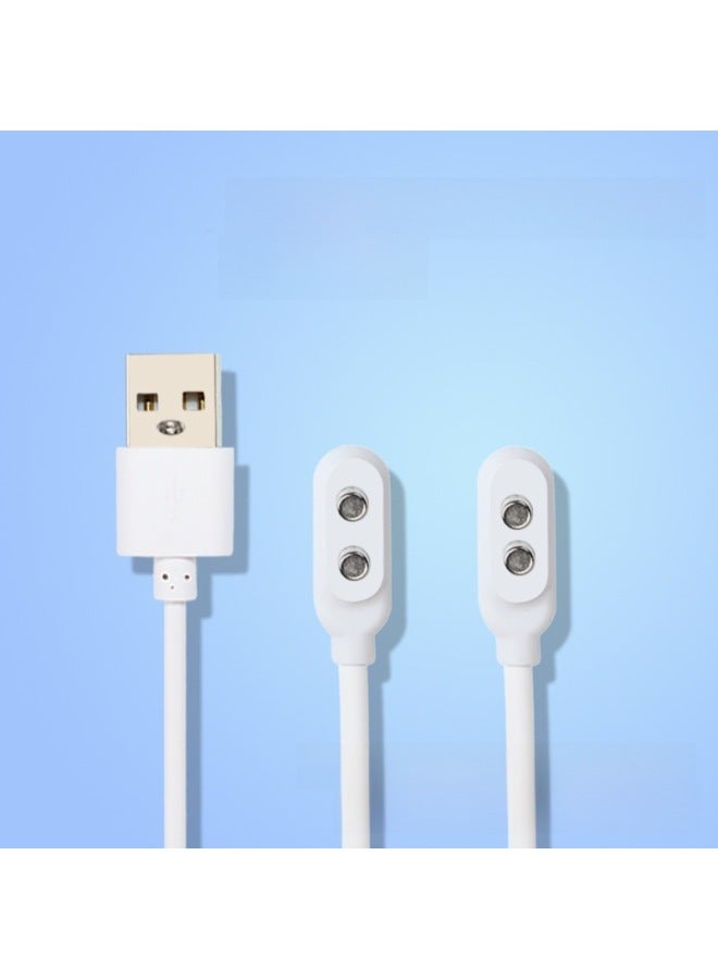 Adults Magnetic Charging Cable 4-13MM Center Distance Airplane Cup Sexual Products USB Charging Cable Digital Power Line-Color:Center Distance 6MM White 0.8 Meters  - Image 4