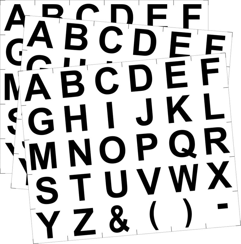 IMPRINT Paper Multipurpose Alphabet Stickers For Home And Office 108 Numbers, Pack of 1 - Image 2