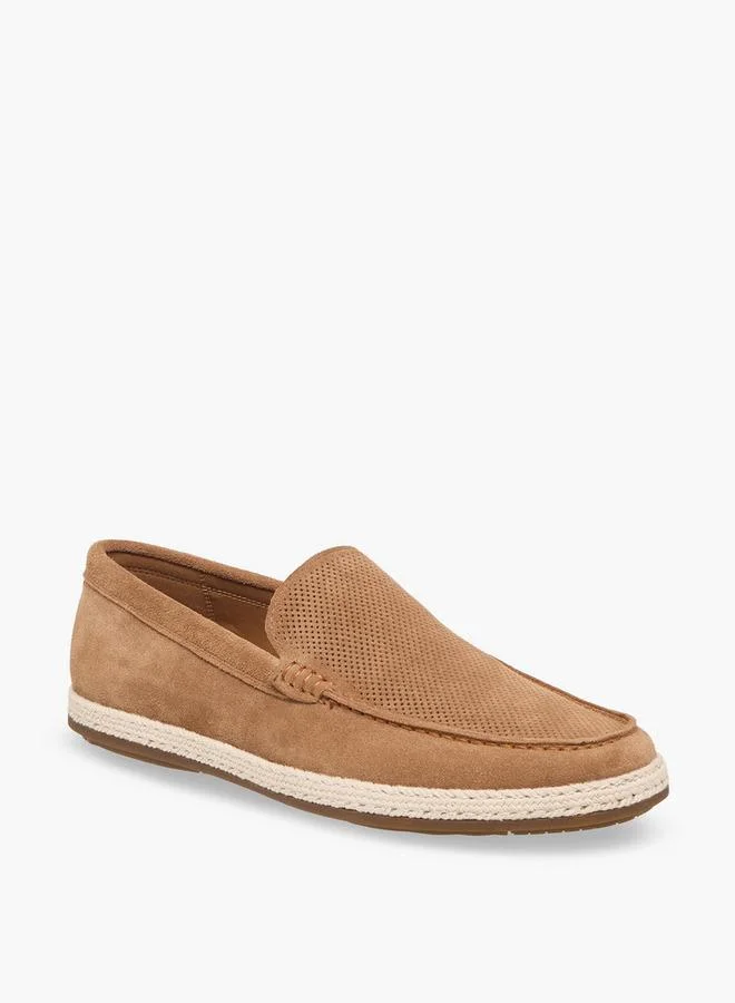 DUCHINI Men Leather Espadrille Loafers