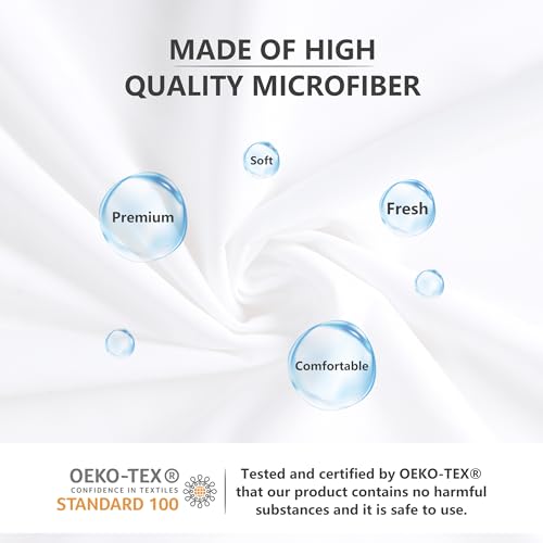 Ruili Waterproof Breathable Mattress Protector, Full Noiseless Premium Smooth Mattress Cover, Deep Pocket Fit Up to 18 Inches, Soft Washable Bed Cover - Image 4