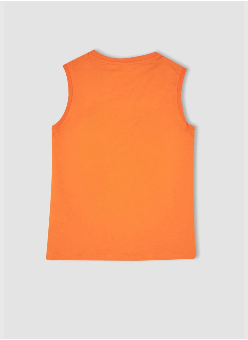 ديفاكتو Regular Fit Sleeveless Basketball Player Print Lounge Set