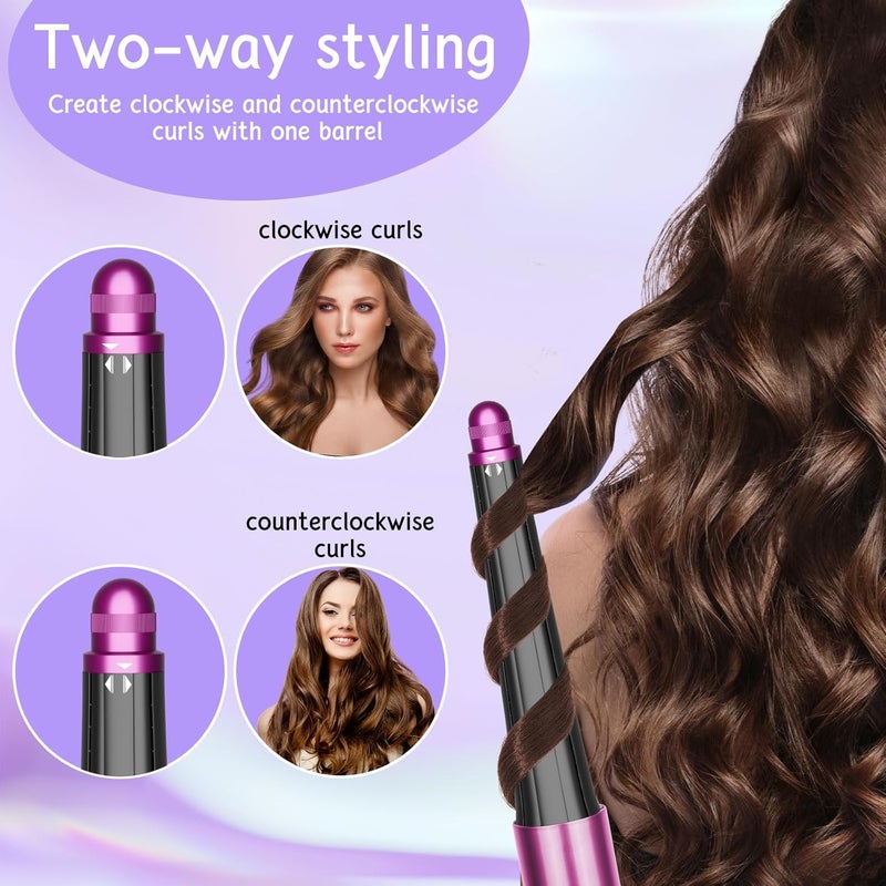 ZEPHBLOW Long Conical Barrel for Dyson Airwrap, 0.78-1.4Inch/ 20-36mm Conical Long Curling Barrels Compatible with Airwrap HS01/05/08, Self-Curling Hair Roller Curlers Attachment, Rose - Image 2