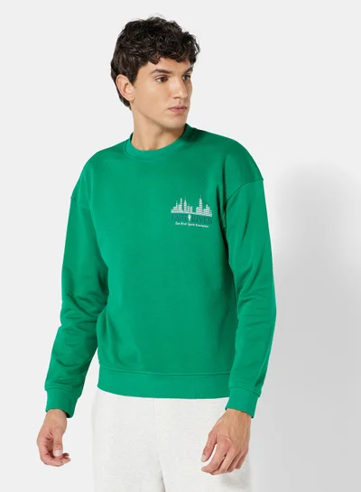 JACK & JONES East River Oversized Fit Sweatshirt