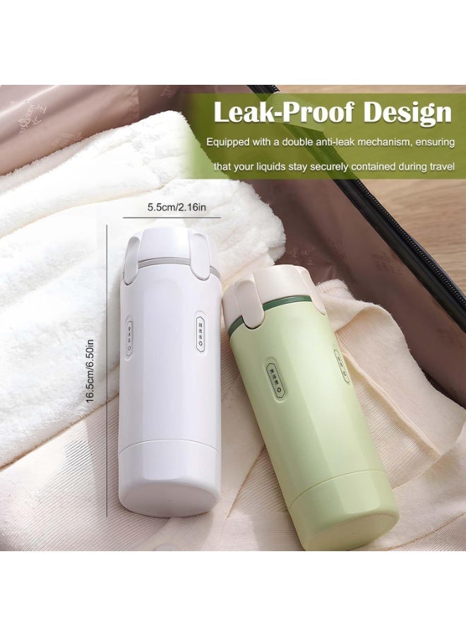 4 in 1 Portable Travel Dispenser Bottles, Reusable Travel Shampoo and Conditioner Containers for Skincare & Toiletri, Leak‑Proof Press‑Type Refillable Bottles Set with 4 Pack 30 ml Liquid Dispenser - Image 5
