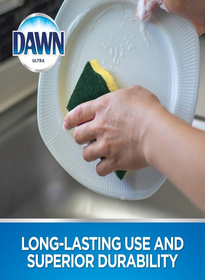 Dawn Heavy Duty Kitchen Dish Sponges, Green/Yellow (Pack of 3) - Image 3