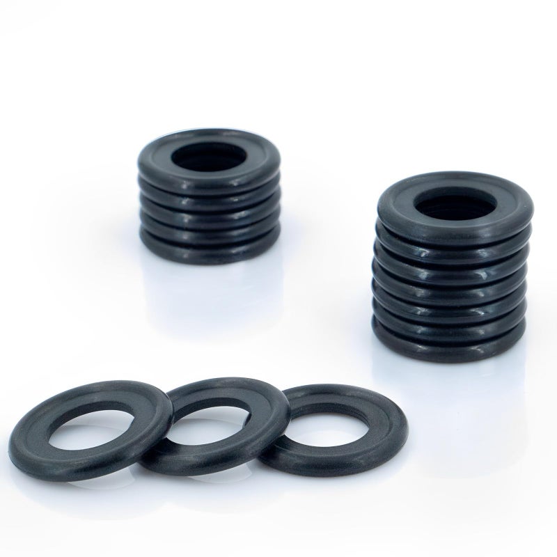 15 PCS Rubber Drain Plug Gasket Fits M12 20Mm Od Oil Drain Plug Washer Drain Plug Seal Gasket Compatible with Select Models Sealing Ring by KeeRoarin