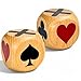 Luck Lab Wood Trump MarkerIndicator Set of Two for use with Euchre Pinochle Bridge and More Comes with Black Velvet Storage Bag - Image 2