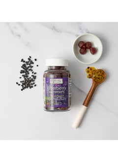 Elderberry Queen Elderberry Queen Organic Elderberry Gummies 60 ct - Immune Support Gummies with Vitamin C & Zinc - Elderberry Vitamin Gummies for Adults and Kids  - Image 2