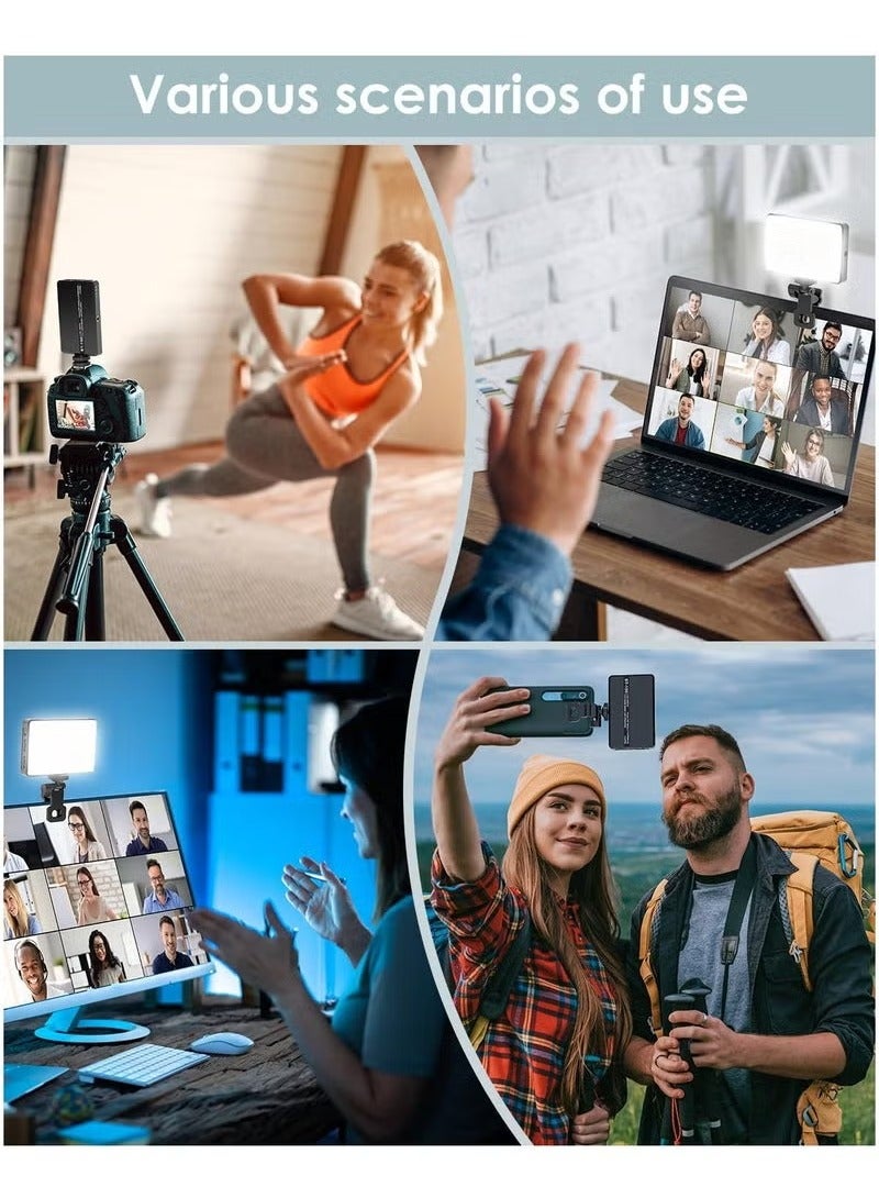 TIGER LED Selfie Light with 60 LEDs, 2200mAh Rechargeable Cell Phone Fill Light – Adjustable RGB 2500K-6500K, 360° Clip-on Light for Phone/Tablet/Laptop Camera, 3 Lighting Modes – Perfect for TikTok, Photography, Vlogging & Live Streaming - Image 3