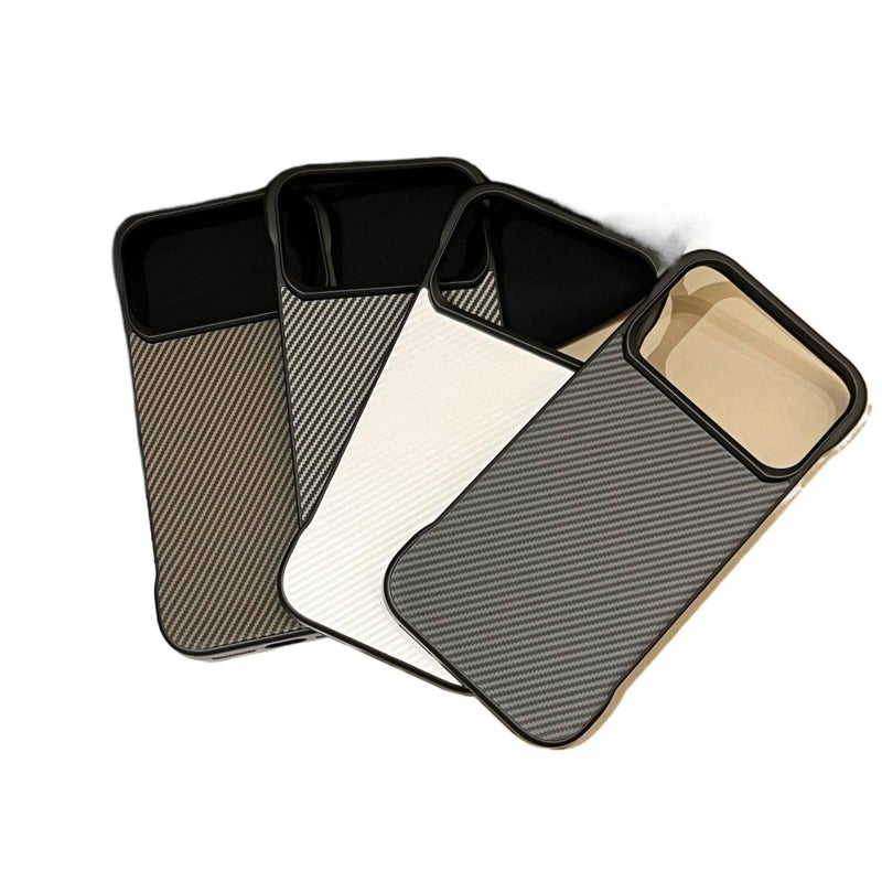 iPhone 15 Plus Protective PC for iPhone 15 15 Plus 15 Pro 15 Pro Max with Frameless Design and Half Wrapped Design and Anti Slip Grip in White - Image 2
