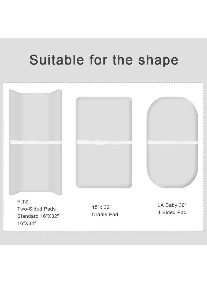 BlueSnail Super Soft And Stretchy Changing Pad Cover 2Pk By Bluesnail (Heather Grey) - Image 3