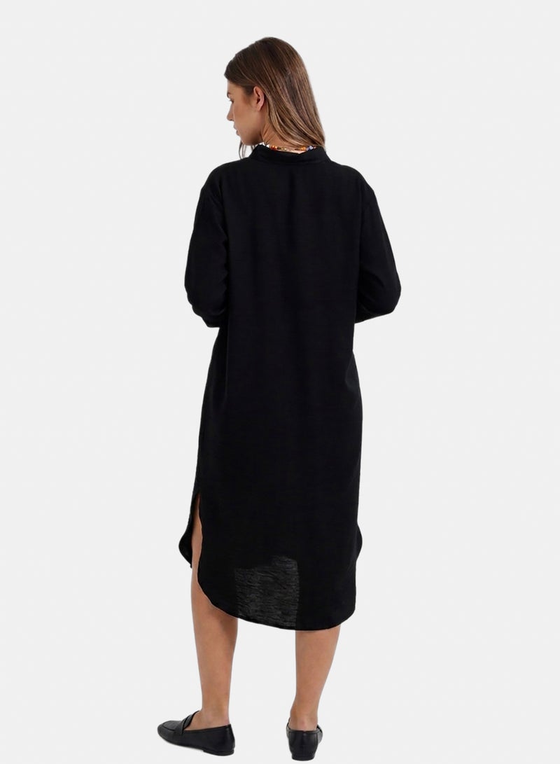 Carina Relaxed Textured Shirt Dress - Image 2