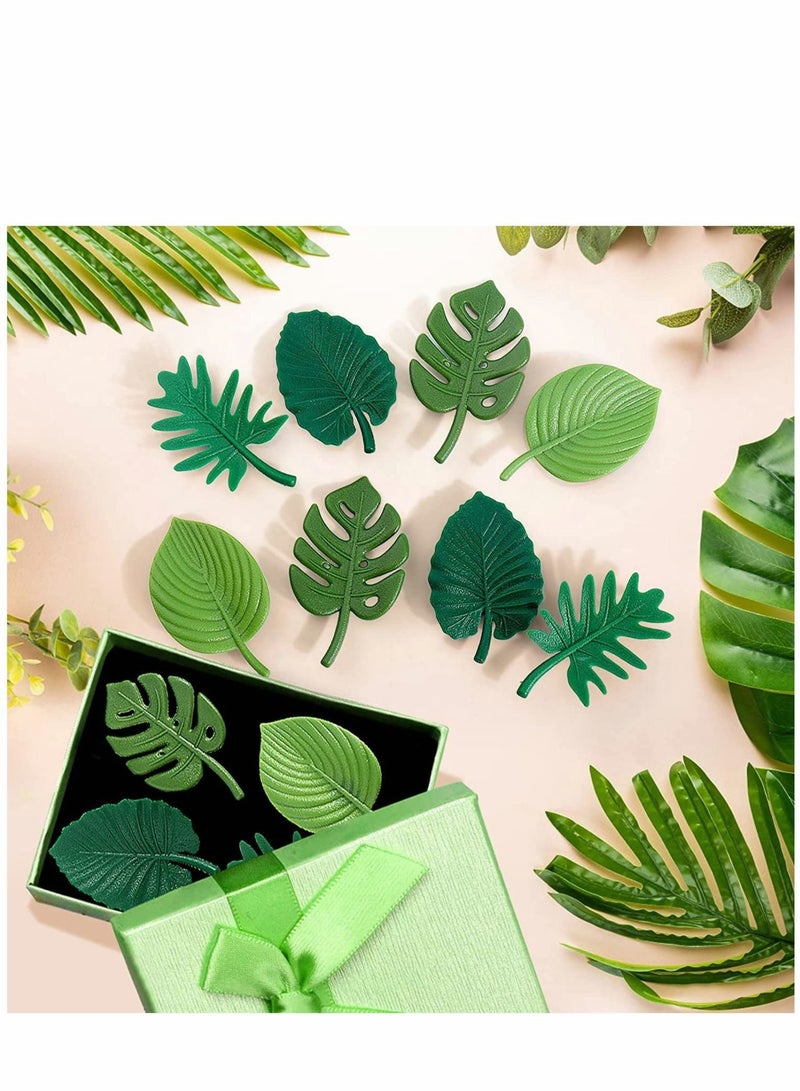 Captaintech Monstera Plant Fridge Magnets 16 Pieces Mini Tropical Leaves Refrigerator Cute for Locker Home Office Decor - Image 3