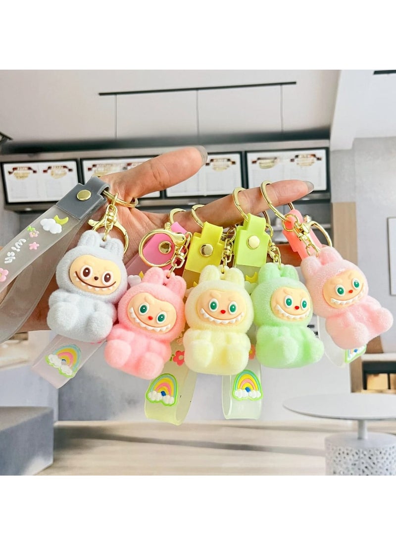 LABUBU Keychain For Women And Girls, Cute Labubu Doll Wristlet Accessories For Backpack Handbag Car Keys - Image 5