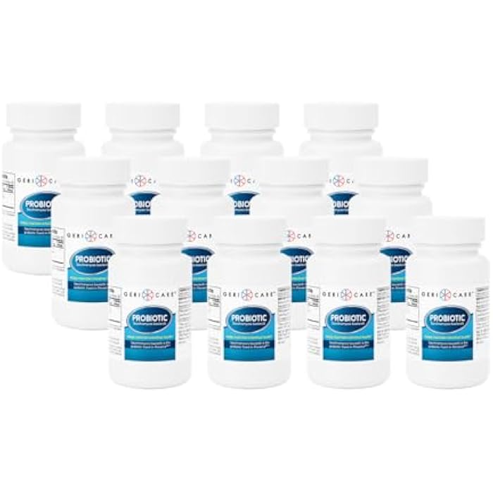 GeriCare S. Boulardii Probiotic Saccharomyces Boulardii - Probiotics for Digestive Health for Women & Men - 500mg - Compare to The Active Ingredient in Florastor Probiotic Gut Formula (50 Capsules) (12 Pack) - Image 1