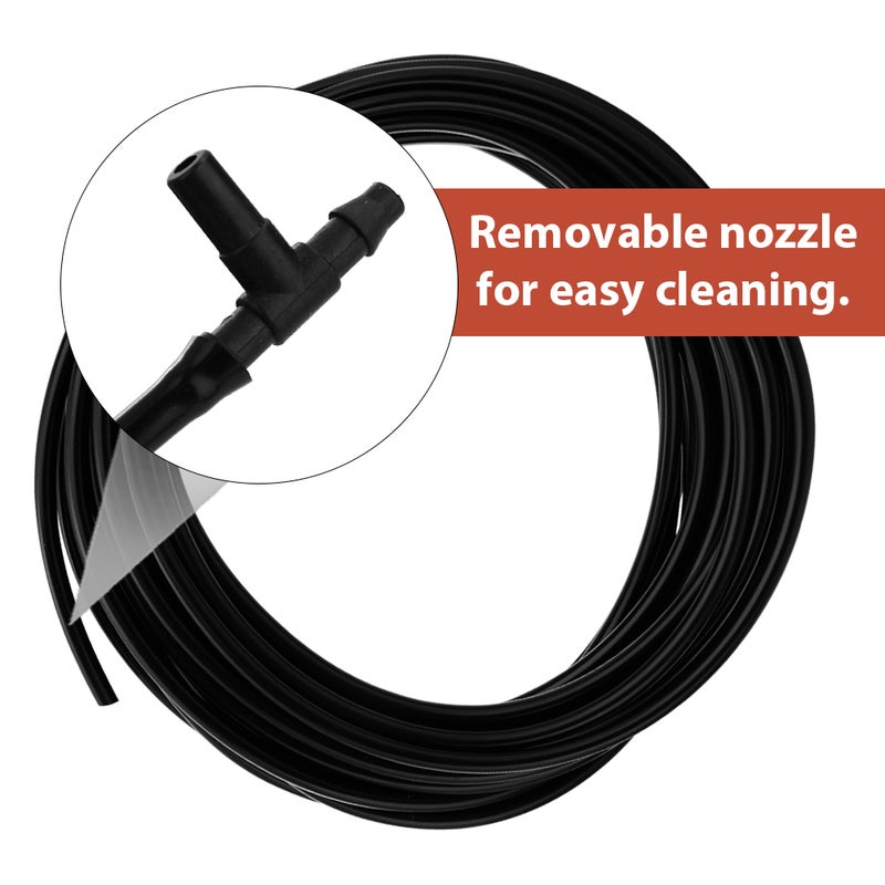 10m with 10 Nozzles Water Misting Cooling System Mist Sprinkler Nozzle Outdoor Garden Patio Greenhouse Plants Spray Hose Watering Kit Without Faucetconnector - Image 3