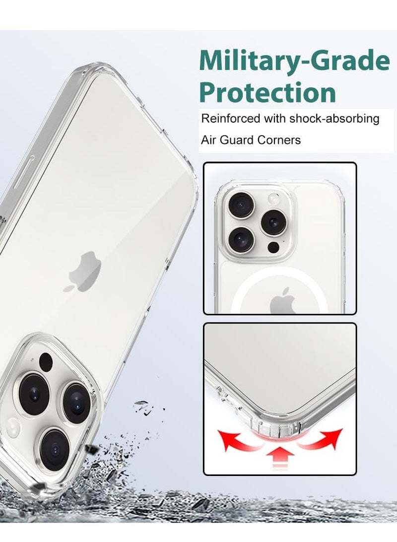 BORTONY iPhone 16 Pro Cover 6.3 inch Crytsal Clear TPU Anti Scratch Slim Thin iPhone 16 Pro Case Shockproof Protective Case for iPhone 16 Pro - Image 3