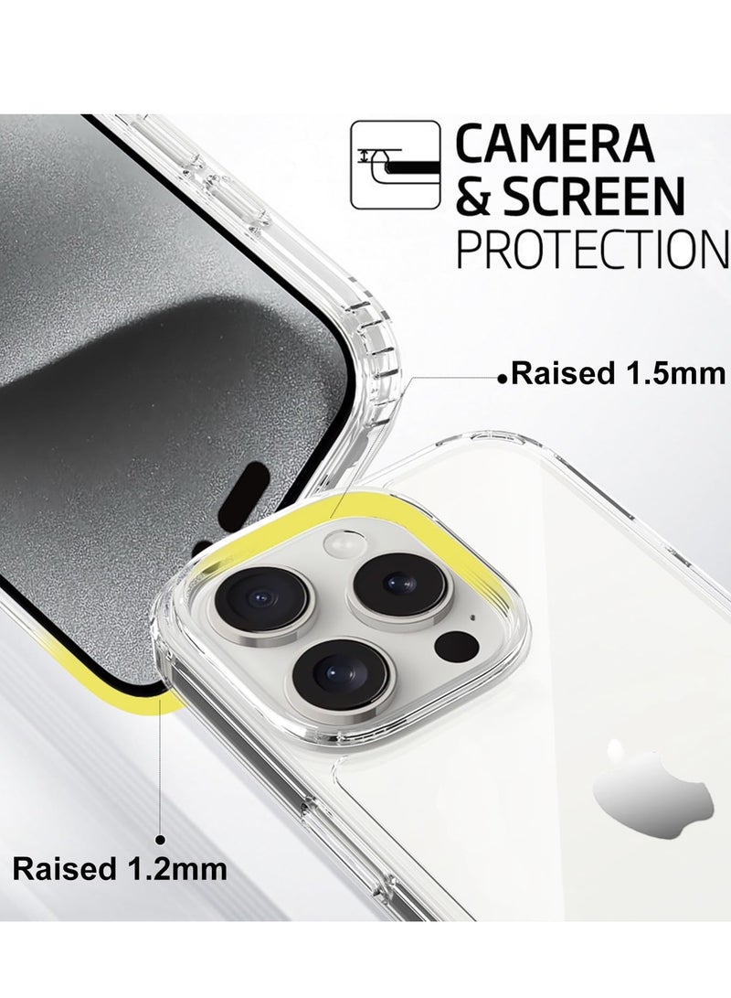 BORTONY iPhone 16 Pro Cover 6.3 inch Crytsal Clear TPU Anti Scratch Slim Thin iPhone 16 Pro Case Shockproof Protective Case for iPhone 16 Pro - Image 4