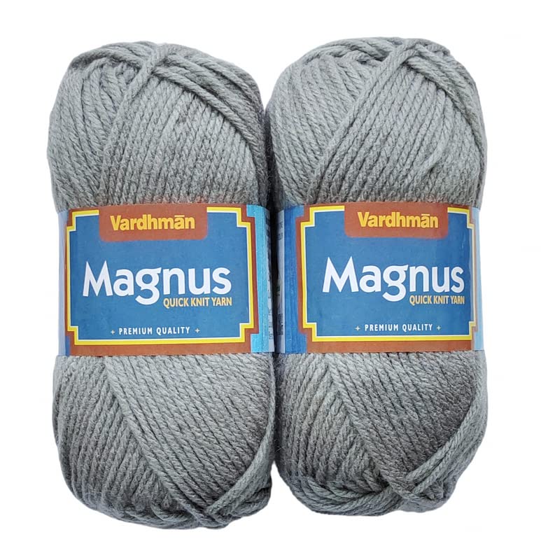 KYSS Vardhman Magnus Wool 600 gm Thick Yarn 1 Ball 100 gram Each Best Used with Knitting Needles Crochet Needles Wool Yarn for Knitting Dyed Shade no14 - Image 1