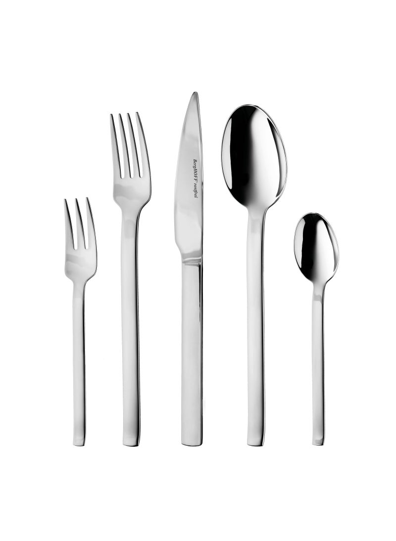 بيرجوف بيرجهوف- طقم أدوات مائدة 30 قطعة اسينس- جودة عالية من الفولاذ المقاوم للصدأ، 6x سكين 22,5سم، 6x ملعقة 21,5سم، 6x شوكة 21سم، 6x شوكة كعك 15,5سم، 6x ملعقة قهوة/شاي 15سم- صندوق يصلح كهدية- منتج بلجيكي - Image 1