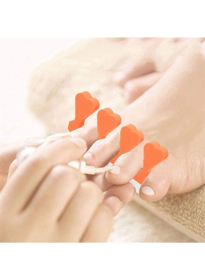 Tecbeauty 120pcs Toe Separators for Pedicure - Sponge Toe Separator for Nail Polish Party Nail Art Painting Toenails, 4 Funny Colors - Comfy and Soft - Image 4