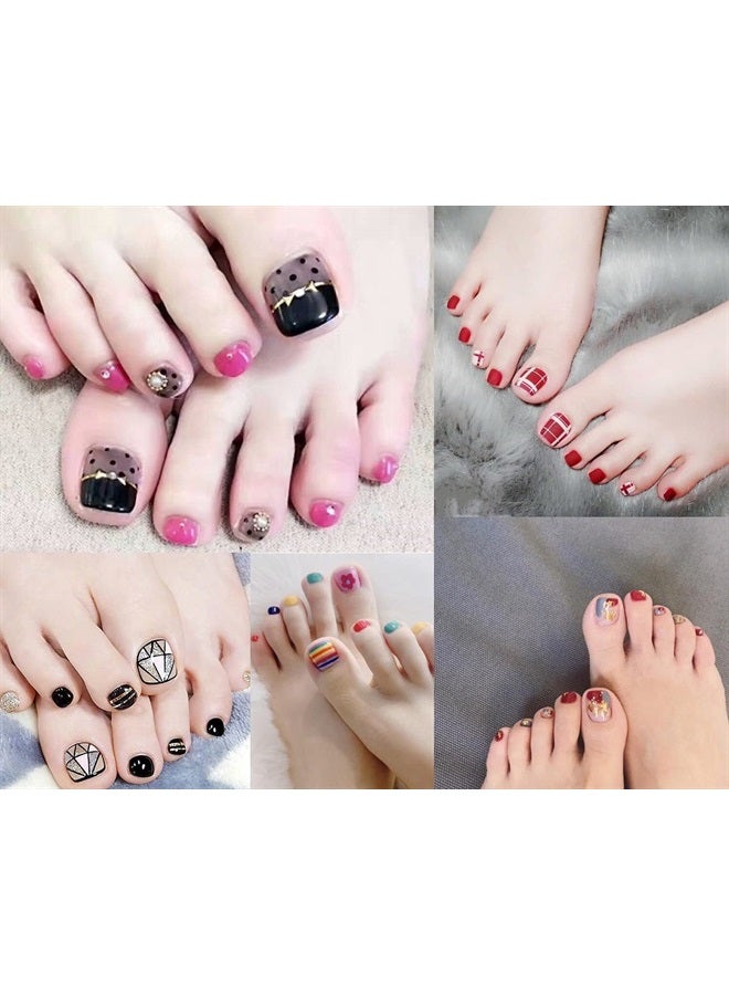 Tecbeauty 120pcs Toe Separators for Pedicure - Sponge Toe Separator for Nail Polish Party Nail Art Painting Toenails, 4 Funny Colors - Comfy and Soft - Image 3