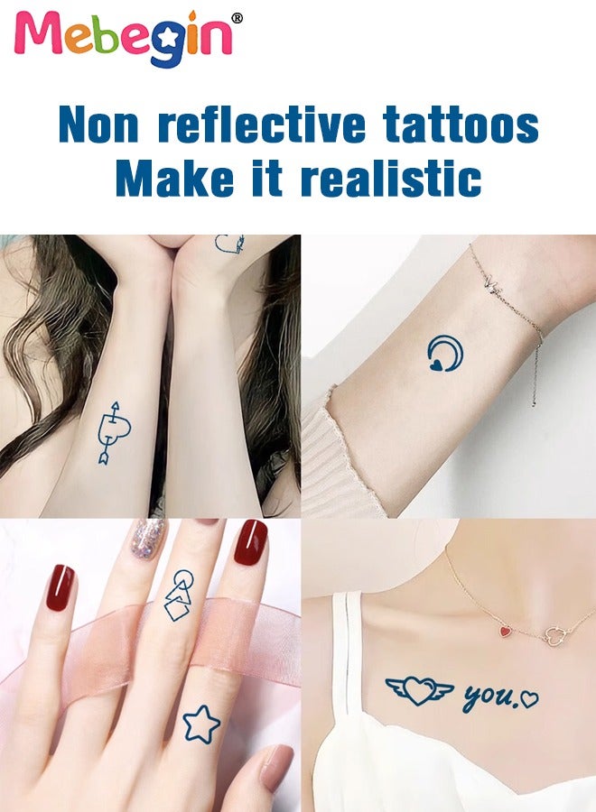 MEBEGIN 8 Sheets Temporary Tattoos Stickers for Kids, Waterproof Long-lasting Tattoos, High-quality Face and Body Stickers with Attractive Design, Easy to Use and Remove, Versatile Party Decoration - Image 2