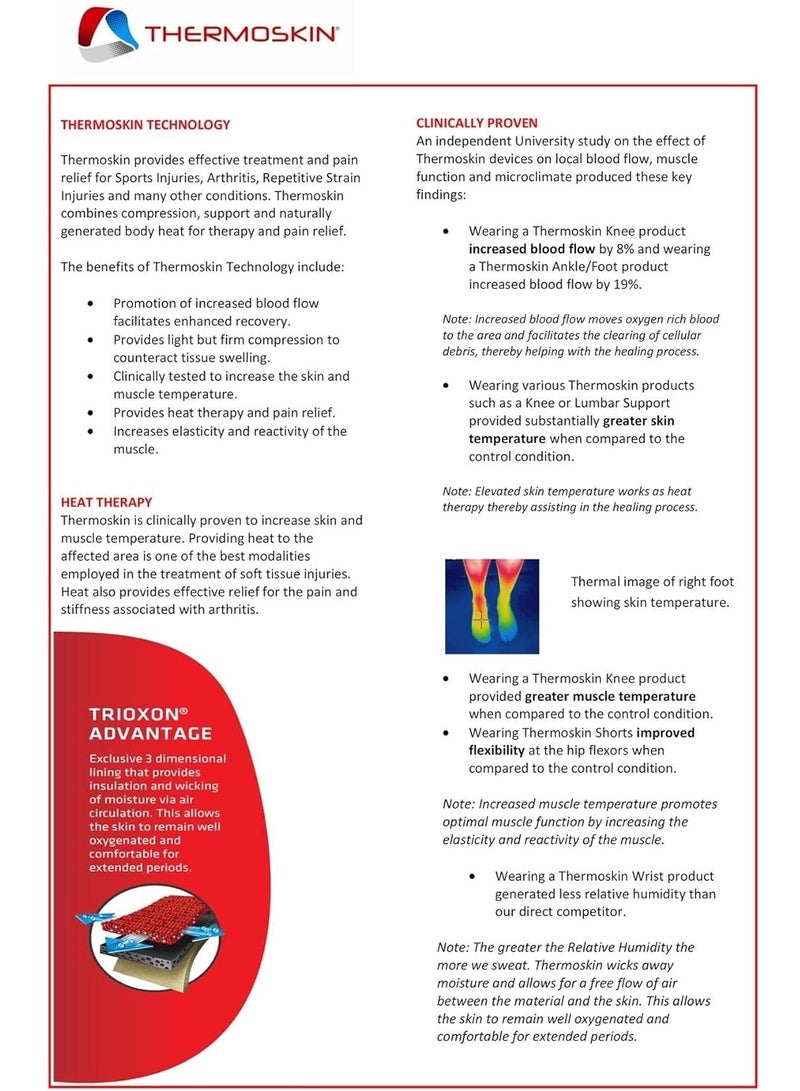 Thermoskin Thermal Arthritic Knee Wrap Small 31-35cm - Image 2