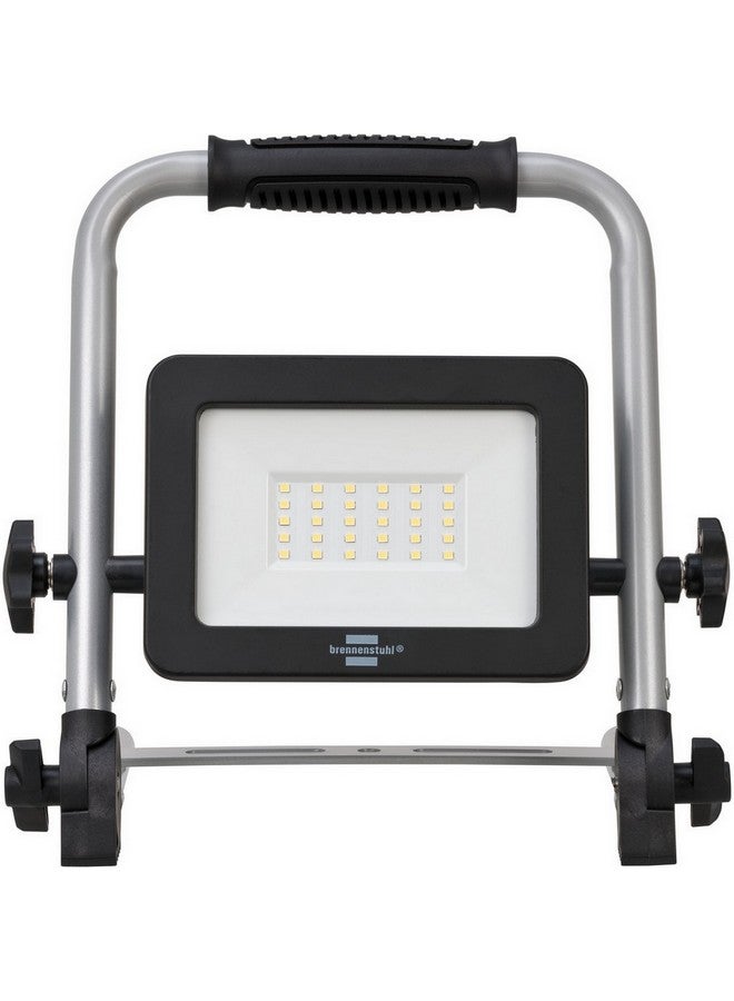 Brennenstuhl 20W IP54 Mobile LED Rechargeable Jobsite Spot Light Silver and Black 26 x 25.2 x 7 cm 1171960205 - Image 2